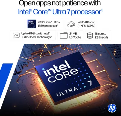 HP Intel Core Ultra 7 Laptop view 2
